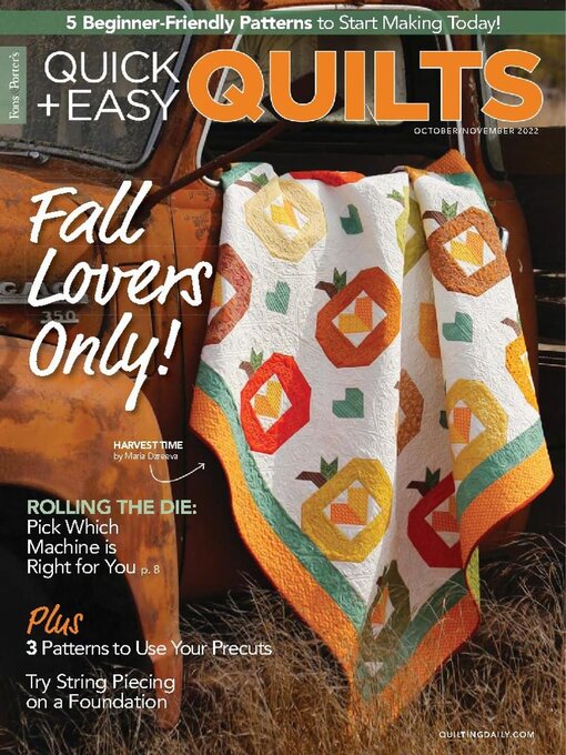 Title details for Quick+Easy Quilts by Peak Media Properties, LLC - Available